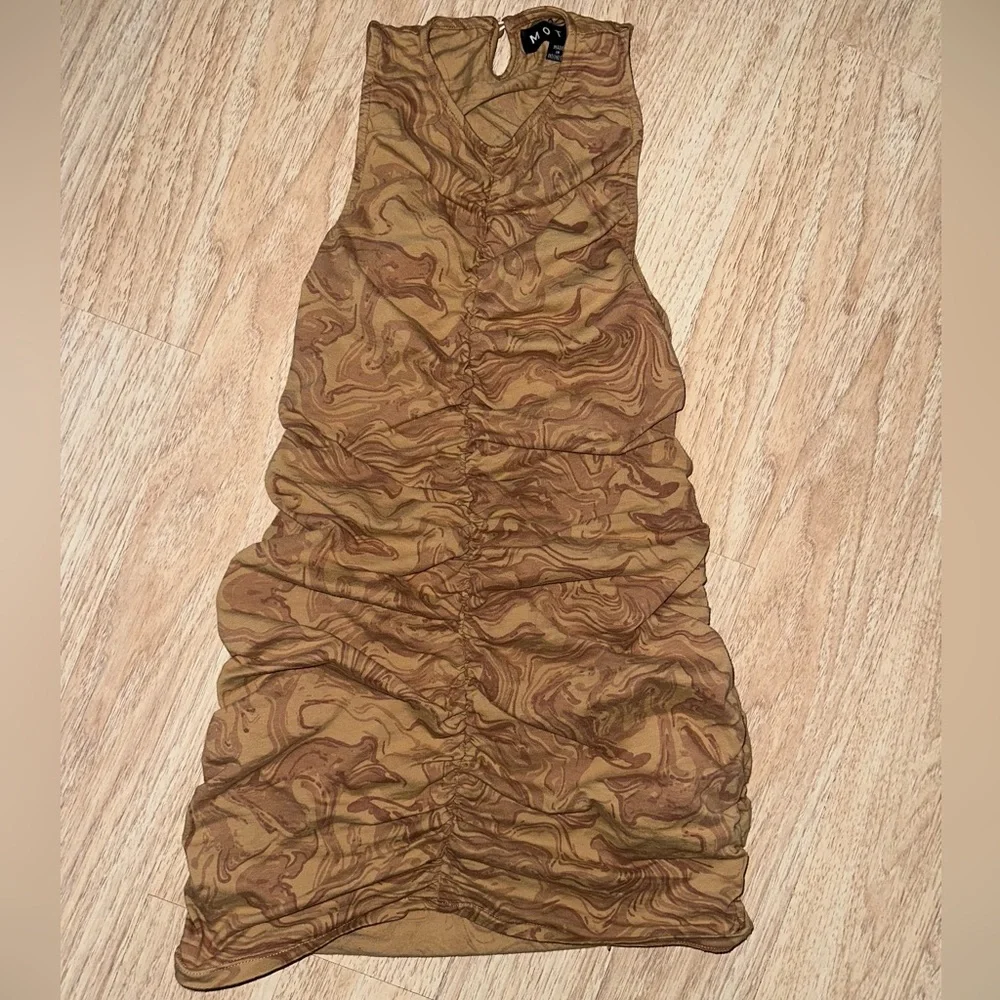 Mini Dress in Marble Brown - Picture 3 of 4